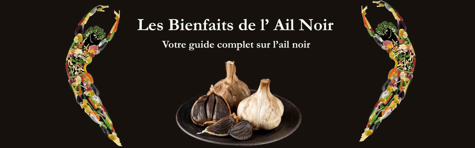 Images d'un personnage en l'egumes , pour le Guide les Bienfaits de l' Ail Noir